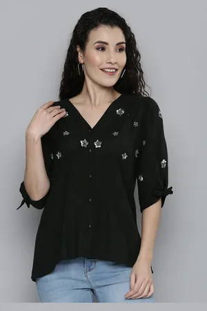 Scouph Black Embellished Top