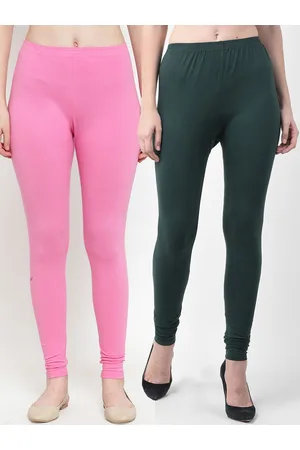 Jinfo Women Pack Of 2 Solid Ankle Length Leggings