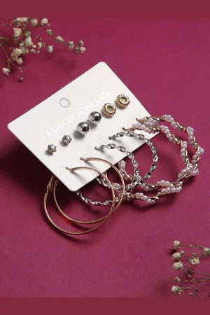 justpeachy Pack of 6 Earrings