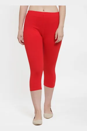 Jinfo Women Red Capris