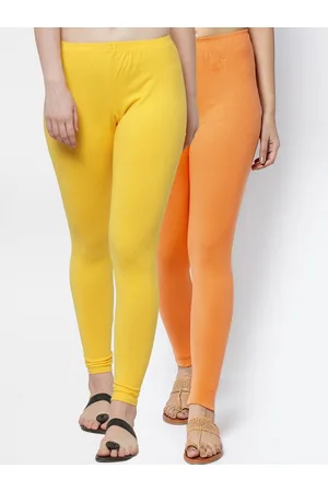 Jinfo Women Pack Of 2 Solid Ankle-Length Leggings