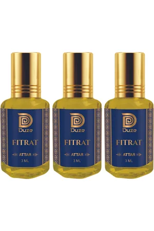 Duze Unisex Set Of 3 Made In Kannauj Sandal Base Alcohol Free Attar with roller 9ml