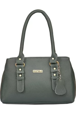 FOSTELO Green Textured Shoulder Bag