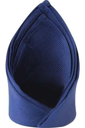KOVOVE Men Blue Solid Pocket Square