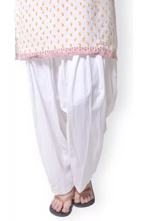 Bitterlime Women White Patiala Pants