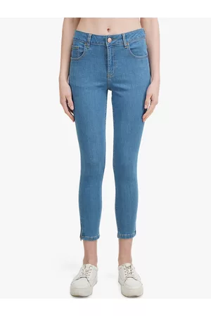 Benetton Women Navy Blue Skinny Fit Low-Rise Jeans