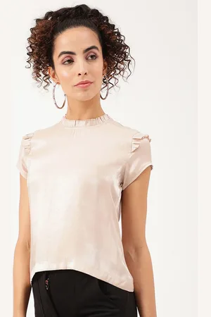 CENTRESTAGE Women Beige Solid Top