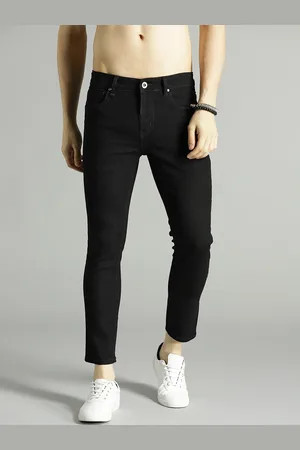 Roadster Men Black Skinny Fit Mid-Rise Clean Look Stretchable Jeans