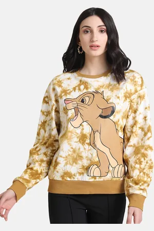 Kazo Women Brown Printed Sweatshirt