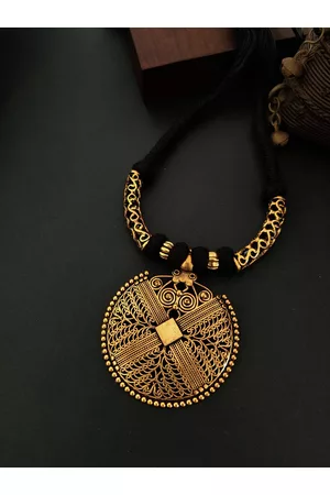 Binnis Wardrobe Antique Gold Plated Tassel Necklace