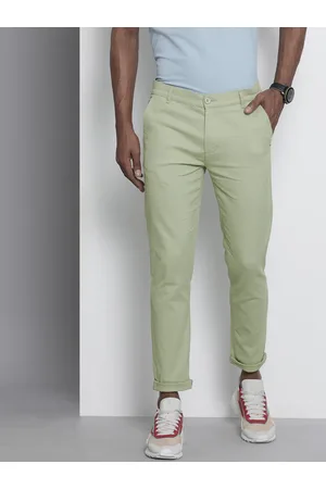 Buy Teal Blue Trousers & Pants for Men by The Indian Garage Co Online |  Ajio.com