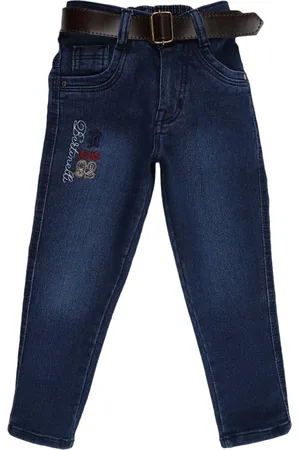 V-Mart Boys Blue Heavy Fade Cotton Jeans