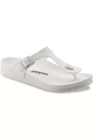 Birkenstock Unisex White Gizeh Essentials Regular Width Eva Sandals