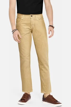 Roadster Boys Beige Slim Fit Clean Look Stretchable Jeans
