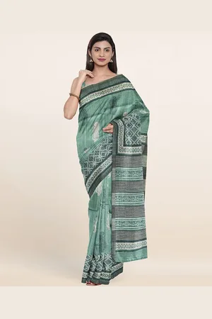 Buy online Pothys Green Pure Silk Saree from ethnic wear for Women by Pothys  for ₹11655 at 0% off | 2024 Limeroad.com