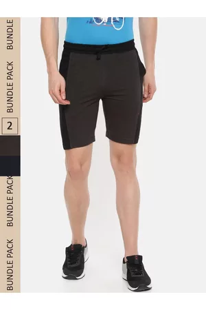 dollar Men Men Pack of 2 Solid Regular Fit Shorts