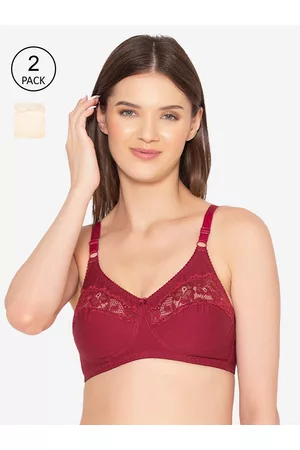 Buy Groversons Paris Beauty Light Padded Cotton Rich Bra Pack of 2