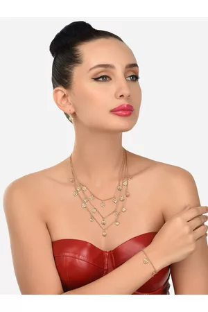 Ami Gold-Toned Gold-Plated Layered Necklace