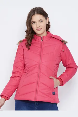 VERO AMORE Women Pink Insulator Hooded Parka Jacket
