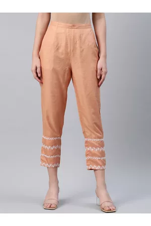 Cream OLINA PANT  Trousers  yellow ethnic floweryellow  Zalandocouk