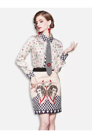 JC Collection Women Multicolored Clothing Set