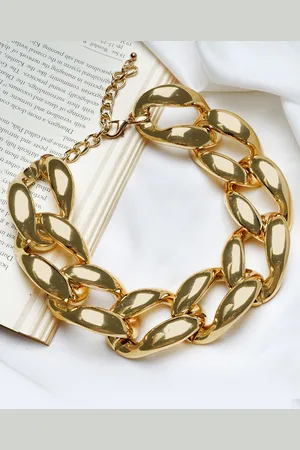 Joker & Witch Gold-Toned Alloy Gold-Plated Choker Chain