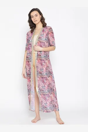 Erotissch Women Pink Printed Maxi Robe