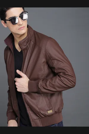 Buy WROGN WROGN Men Solid Biker Jacket at Redfynd