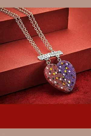 EL REGALO Women Red & Purple Set of 2 Chain Necklace