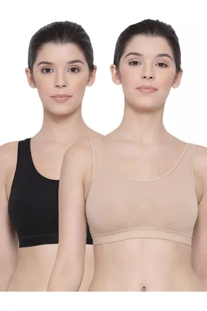 Combed Cotton Sweat Absorbent Stretchable Sports Bra