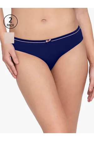 Amante Solid Low Rise Three-Fourth Coverage Hipster Panties (Pack