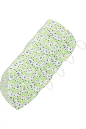 SOJANYA Unisex Pack of 4 Green & White Floral Print 3-Ply Reusable Outdoor Cloth Masks
