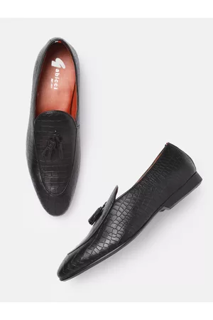 Gabicci Men Slip On Textured Leather Formal Shoes
