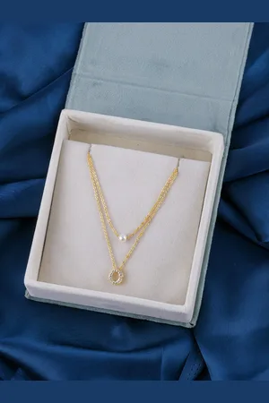 Brandsoon Gold-Plated Brass Layered Necklace