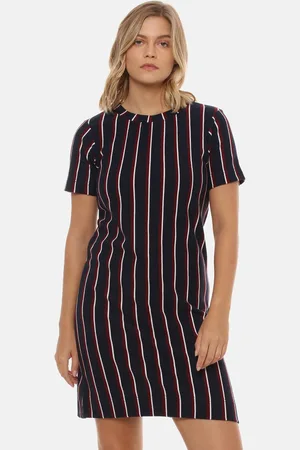 Campus Women Multicoloured Striped A-Line Dress