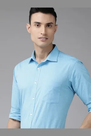 Park Avenue Men Blue Slim Fit Formal Shirt