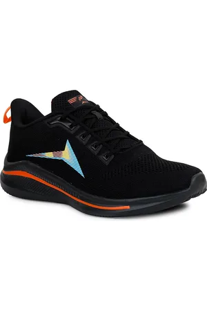 JQR Men RAINBOW Black Mesh Running Shoes