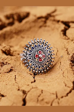 Voylla Women Silver-Toned Ring