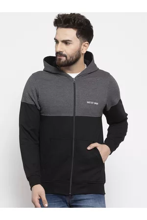 Kalt Men Black Colourblocked Sporty Jacket