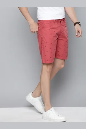 Mast & Harbour Men Red Printed Regular Fit Shorts