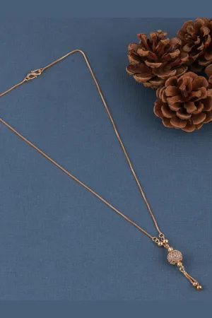 Brandsoon Rose Gold & White Brass Rose Gold-Plated Necklace