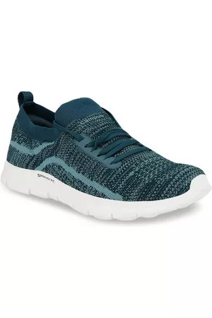 Campus Women Teal Mesh Mid-Top Running Shoes