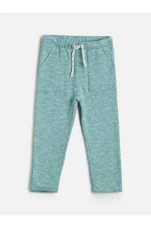 MINI KLUB Infant Boys Sea Green Textured Track Pants