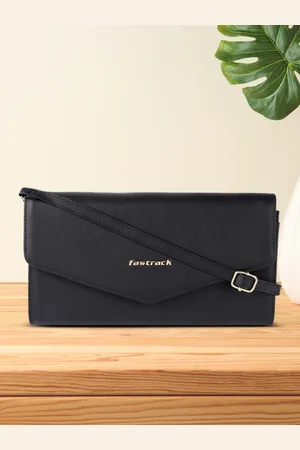 Fastrack Women Solid Sling Bag with Adjustable Sling Straps