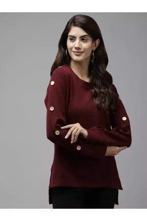Cayman Women Maroon Sweatshirt