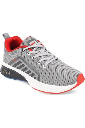 Campus Unisex Kids Grey Mesh Running Shoes
