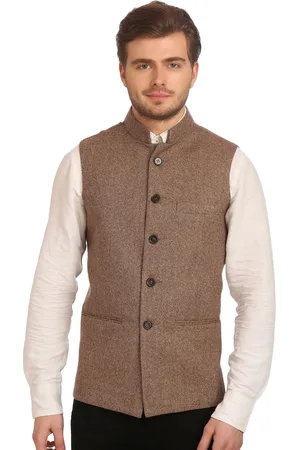 Wintage Brown Nehru Jacket