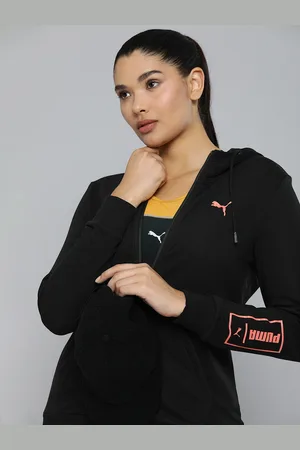 PUMA Women Regular Fit Solid Hooded Dry CELL Technology Sporty Jacket