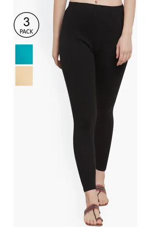 GRACIT Women Pack of 3 Solid Ankle-Length Leggings