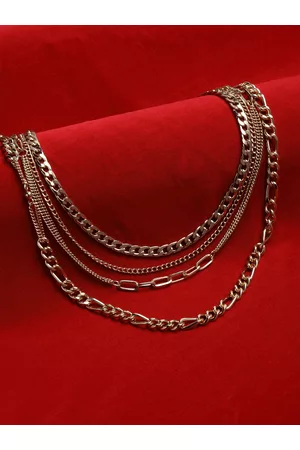 Vogue Panash Women Gold-Toned & Plated Layered Handcrafted Necklace